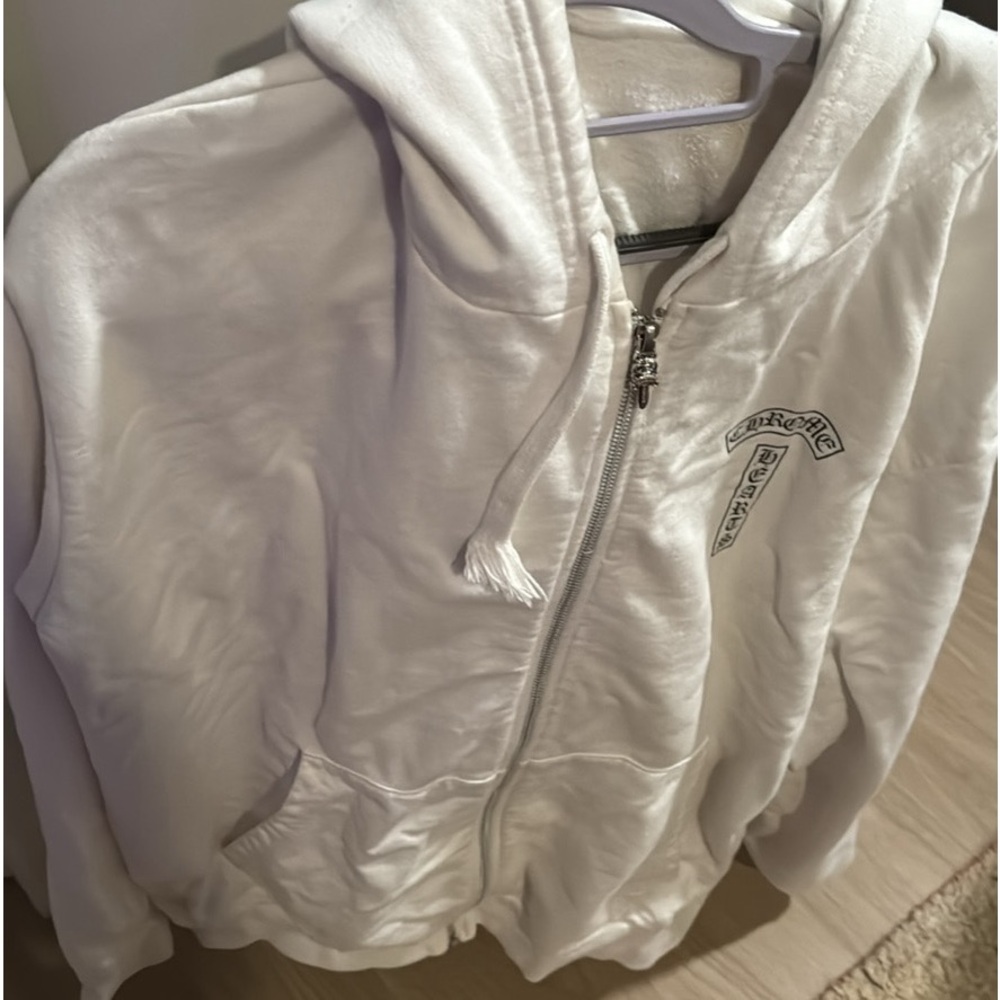 White Chrome Hearts Hoodie size XL 100% Authentic **Excellent Condition**